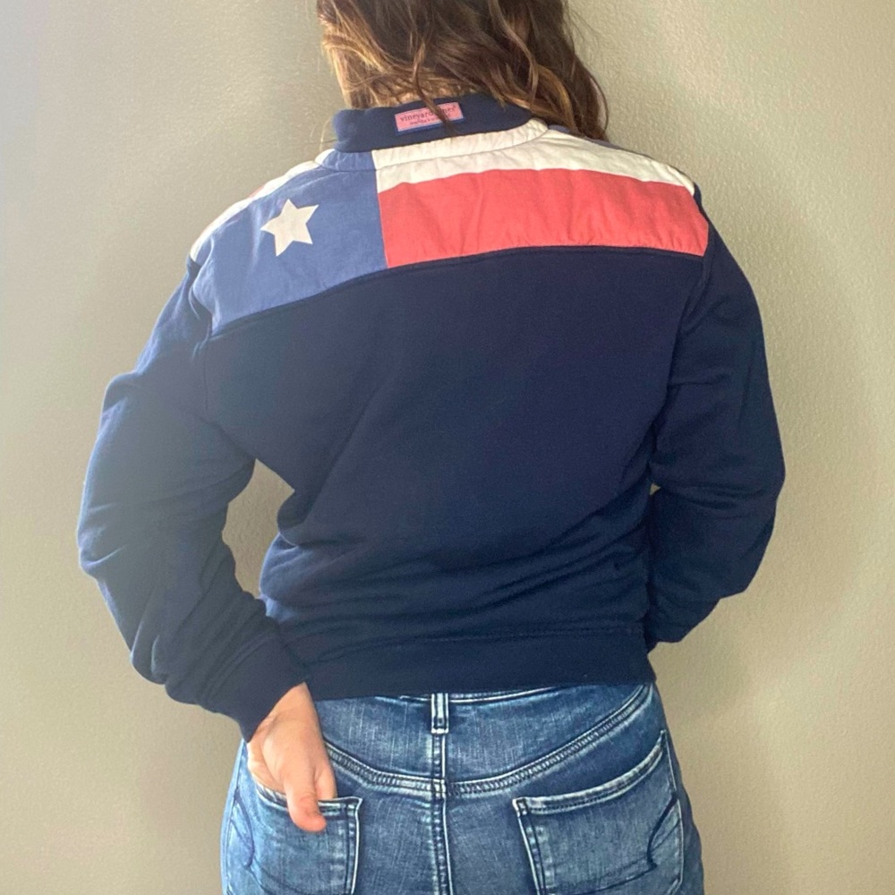 Vineyard vines medium TEXAS flag pullover- unisex size M